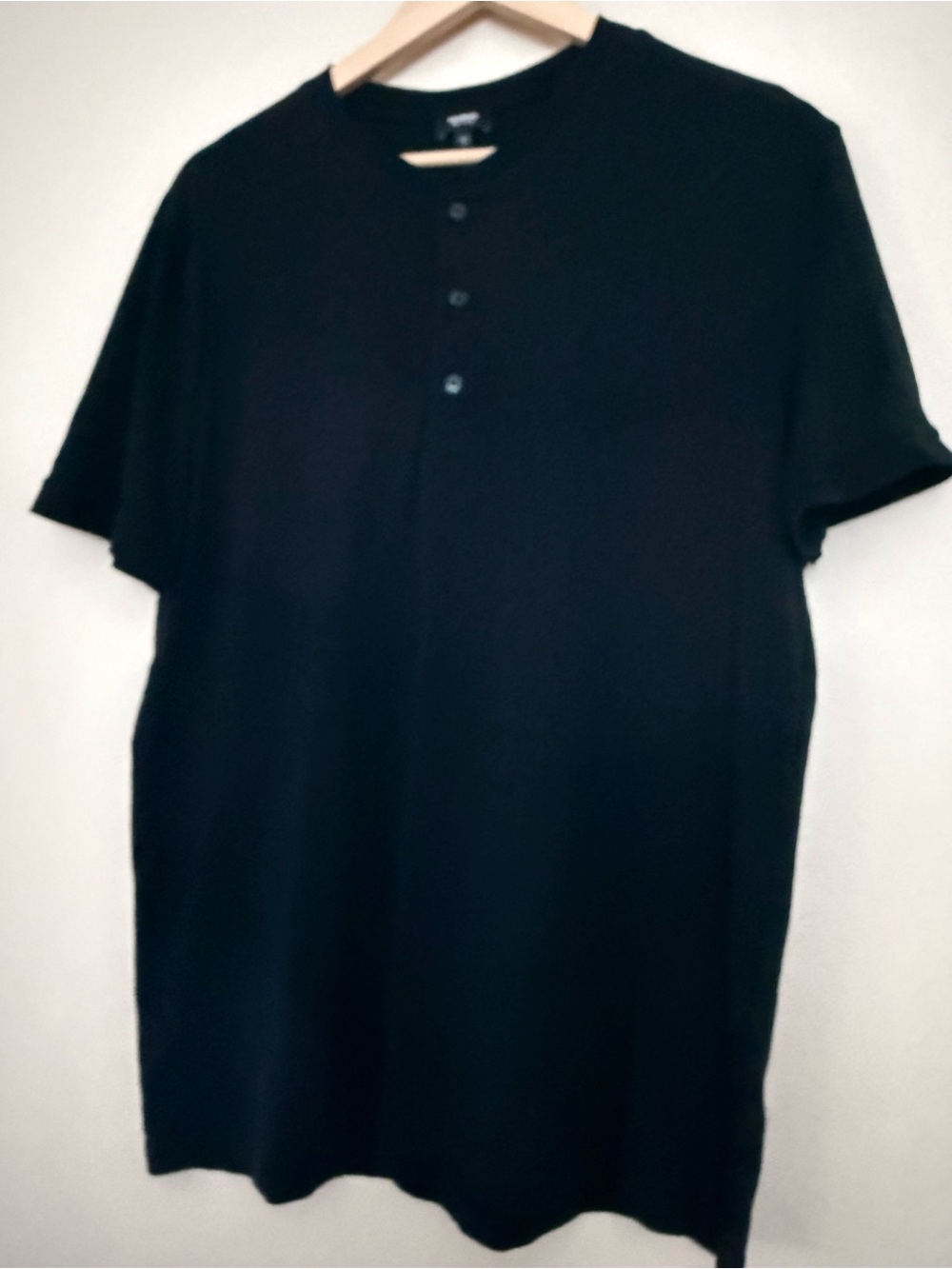 Express Black Pima Cotton Short Sleeve Shirt Size Medium
